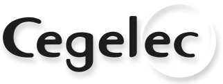 Logo van Cegelec, technische dienstverlener met wereldwijd ca. 28.000 werknemers
